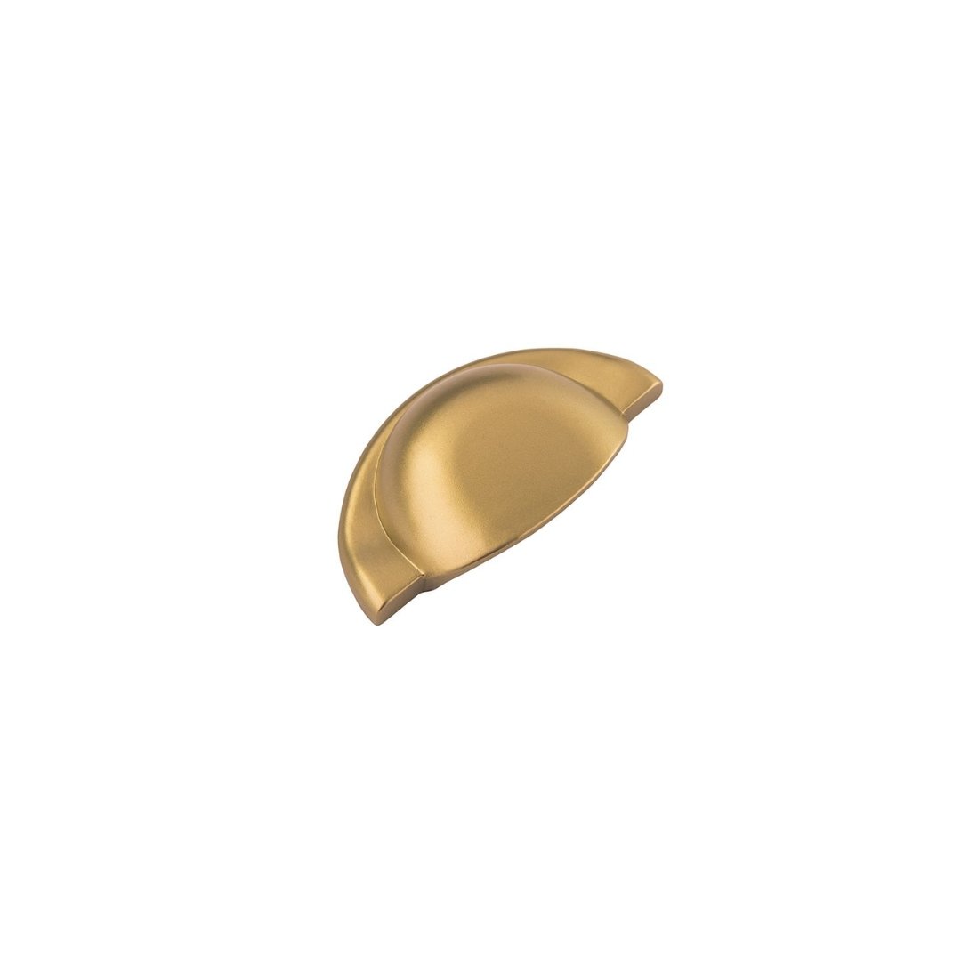 Puxador Concha Zamac Máximus Dourado Fosco 64mm - Criativa